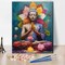 Paint by Numbers Buddha, Colorful Lotus Flower Adults' Paint-by-Number Kits on Canvas, Buddha Paint by Numbers Kit for Adults and Beginner